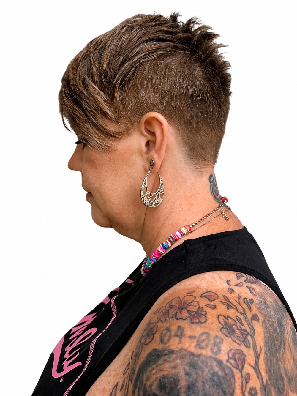 Short pixie haircut styled by Aubree, hairstylist in Carrollton, GA at Blonde Faith